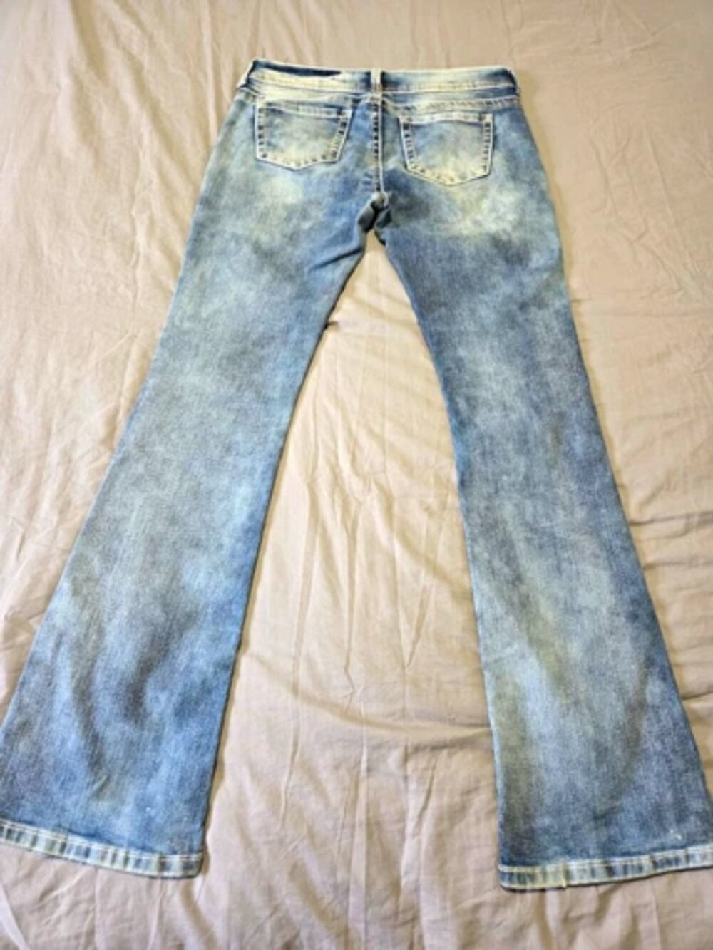 Hollister Womens High Rise Straight Jeans W24 Regular 00R Medium Wash Blue Denim